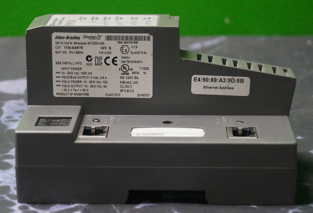 ALLEN BRADLEY 1734-AENTR  Series B FRN:4.003