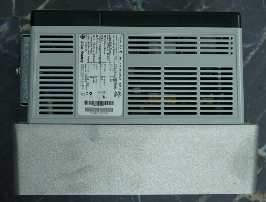 Allen-Bradley PowerFlex 70 3HP 20AD5P0A0AYNANC0 Series A Tested Good FRN:5.001