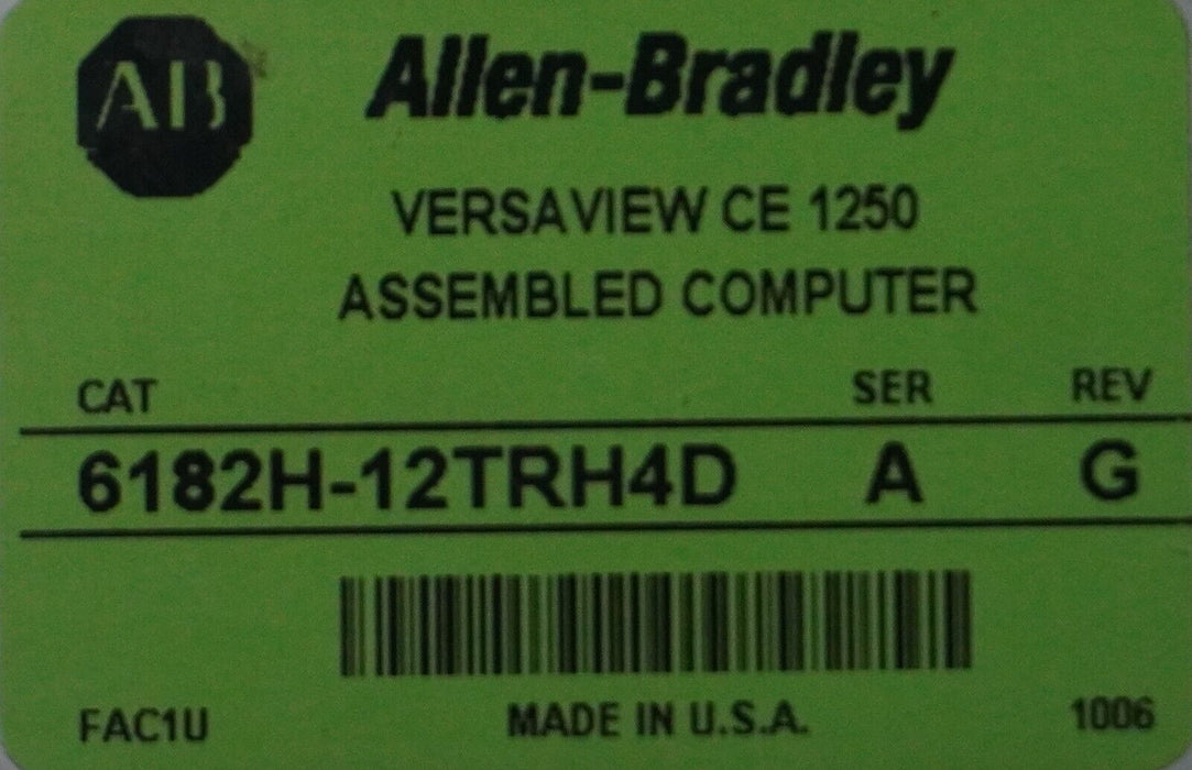 Parts Allen-Bradley VersaView CE 1250 Display Module 6189-RDT12C Ser.C Rev.B