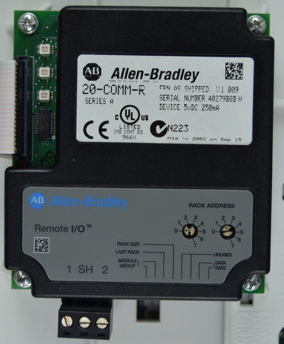 New Allen-Bradley PowerFlex 70 30 HP 20AD040C3AYNARNN 480 VAC FRN:2.009