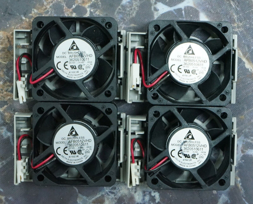 (4)Delta AFB0512VHD 7000 RPM 12v DC 50mm x 20mm 2-Wire PC/CPU/Server Cooling Fan