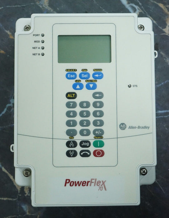 Low Hour Allen-Bradley PowerFlex 70 .5HP 20AD1P1C3AYNNDC0 Tested Good FRN:5.001