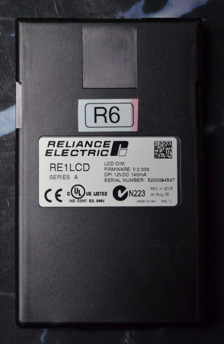 Reliance Electric RE1LCD A Keypad FRN:2.003 Tested Good R6