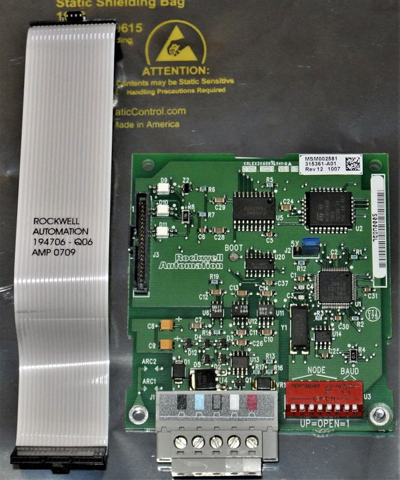 ALLEN-BRADLEY 22-COMM-D SERIES A FIRMWARE V1.009 POWERFLEX DEVICENET TESTED GOOD