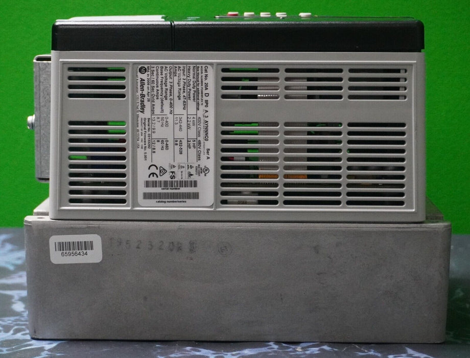 Zero Hrs Allen-Bradley PowerFlex 70 5 HP 20AD8P0A3AYNNNC0 480 VAC FRN:5.001