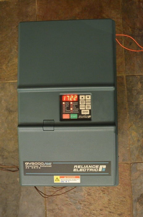 RELIANCE ELECTRIC GV3000/SE 25 HP 25V4160 SENSORLESS ENHANCED AC DRIVE TESTED OK