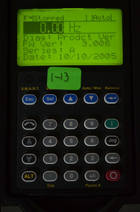 Allen-Bradley 20-HIM-A3 SERIES A Full Numeric HMI Keypad Firmware 3.006   #1-13