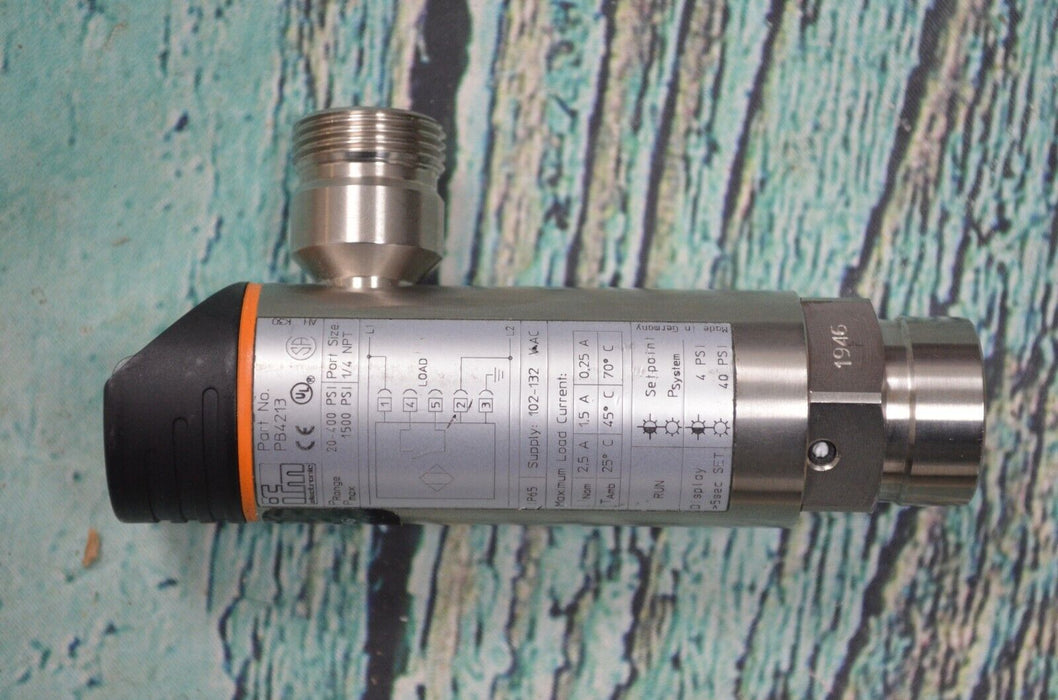 New IFM PB4213 Electronic Pressure Sensor Good Condition