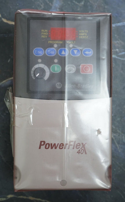 New Allen-Bradley 1/2HP Powerflex 40 22B-D1P4N104 Ser. A Tested Good FRN: 6.02