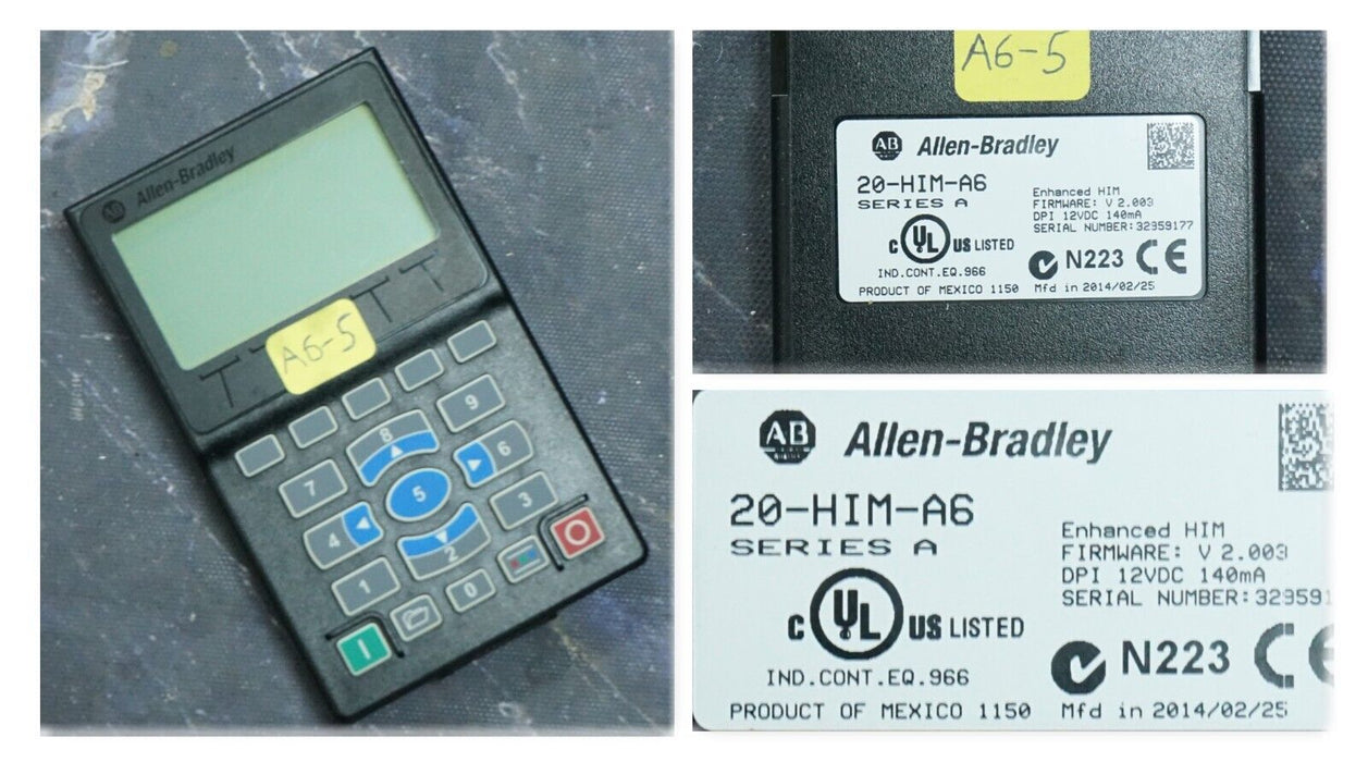 2014 ALLEN BRADLEY 20-HIM-A6 SERIES A HIM FIRMWARE VERSION 2.003 (A6-5)