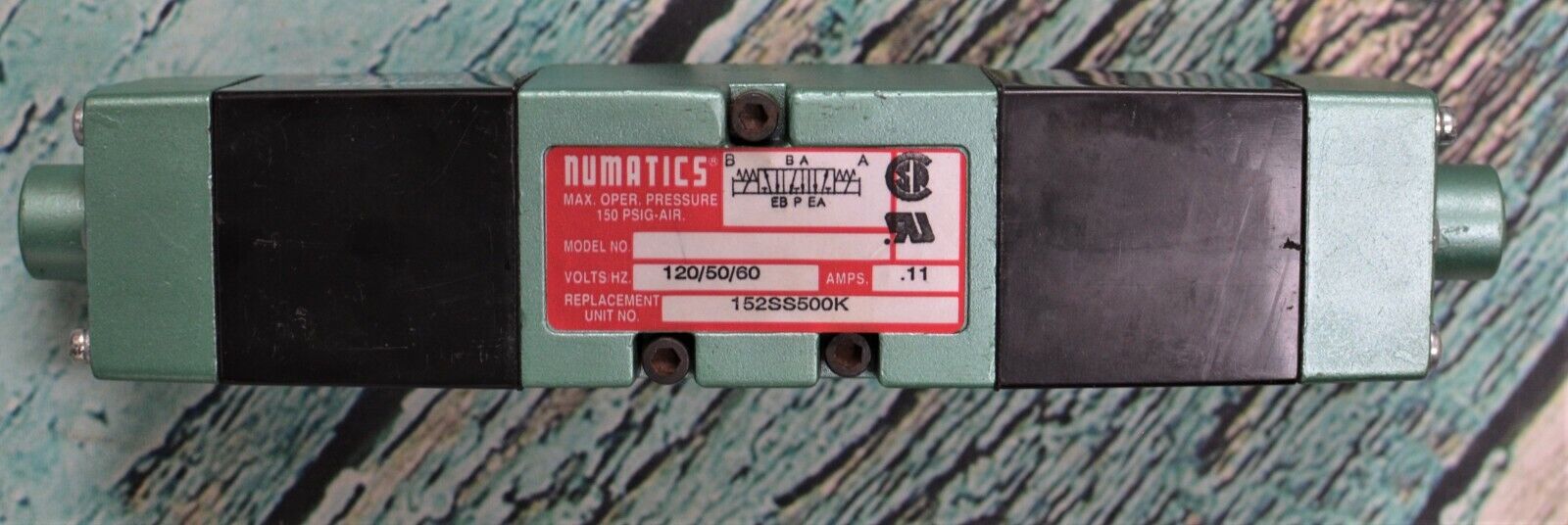 NUMATICS 152SS500K000030 SOLENOID VALVE/MANIFOLD 228-702B 120V