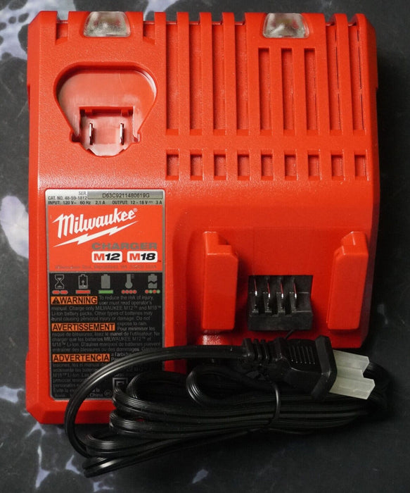 New Milwaukee 48-59-1812 Battery Charger M12 and M18 18V Lithium Ion Genuine