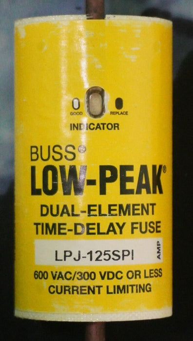 Bussmann LPJ-125SPI Low-Peak dual-element Time-Delay Current Limiting Class J