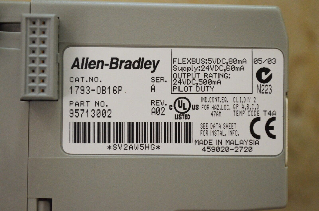 ALLEN-BRADLEY 1793-OB16P SERIES A FLEX INTEGRA 24VDC