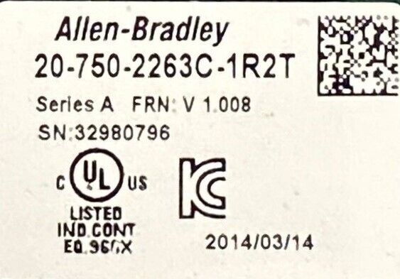 Allen Bradley 20-750-2263C-1R2T /A PowerFlex 750 I/O Module