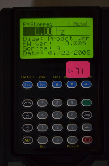 Allen-Bradley 20-HIM-A3 SERIES A Full Numeric HMI Keypad Firmware 3.005   #1-71