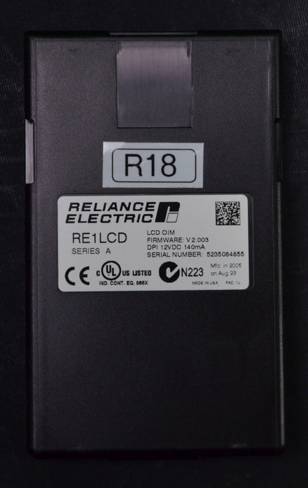 Reliance Electric RE1LCD A Keypad FRN:2.003 Tested Good R18