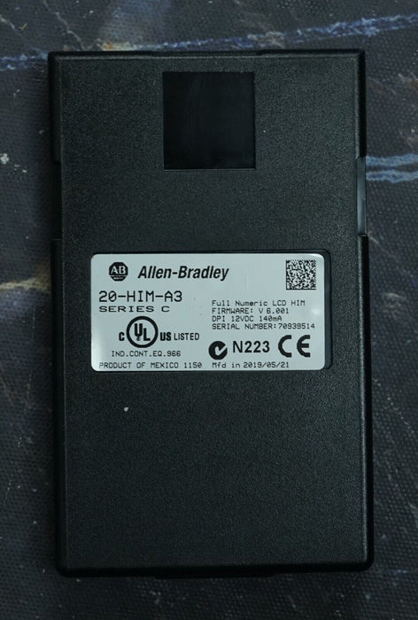 Allen-Bradley 20-HIM-A3 SERIES C Full Numeric HMI Keypad Firmware:6.001  #2-4