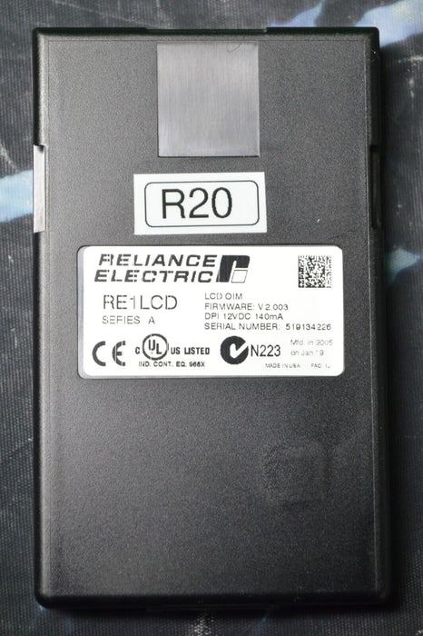 Reliance Electric RE1LCD A Keypad FRN:2.003 Tested Good R20