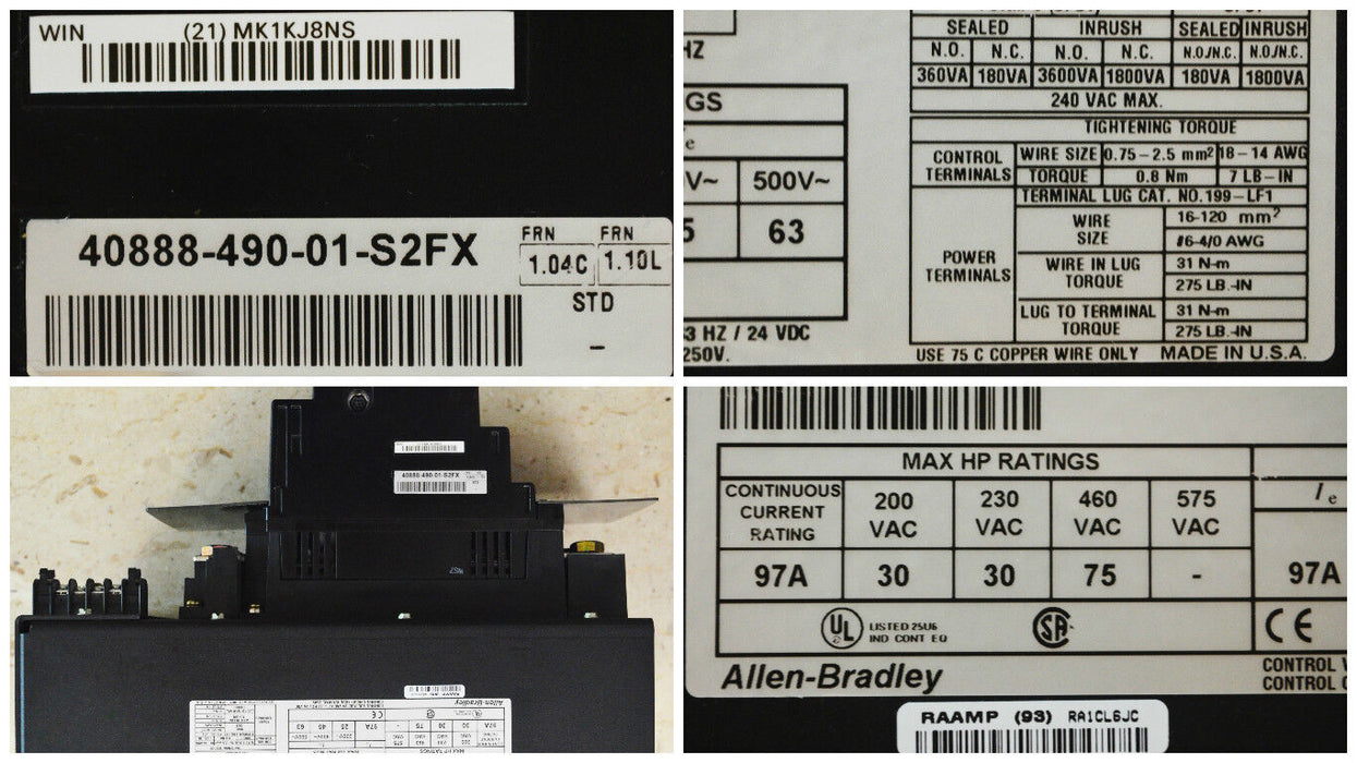 Allen-Bradley Smart Motor Controller SoftStart 150-B97NBR Series A