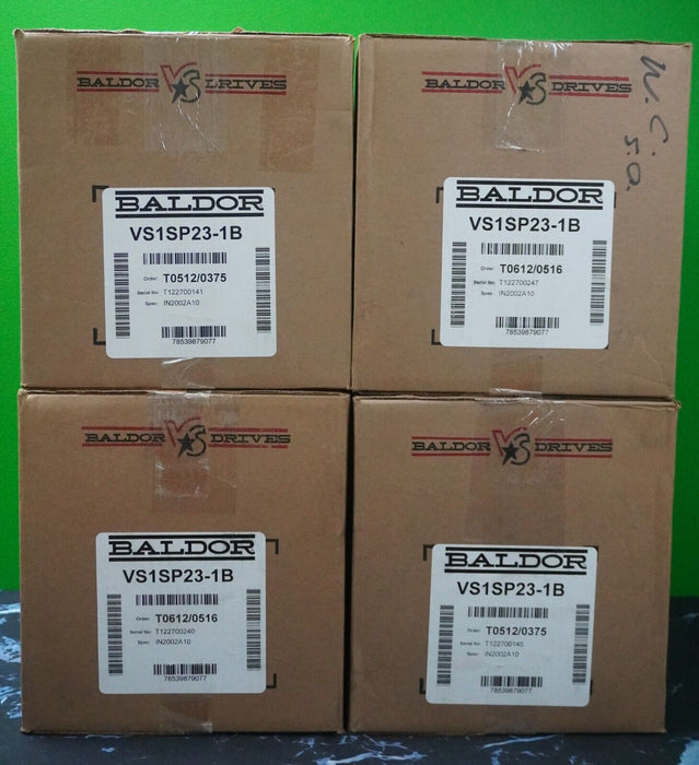 New Baldor 5HP VFD Inverter Duty Drive Model VS1SP23-1B Spec 1N2002A10