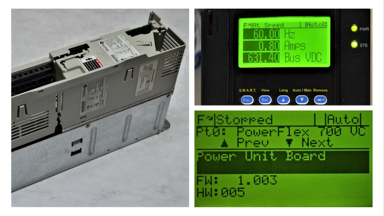 Allen-Bradley PowerFlex 700  2 HP 20BD3P4A3AYNACD1 CORE ONLY Clean Tested Good