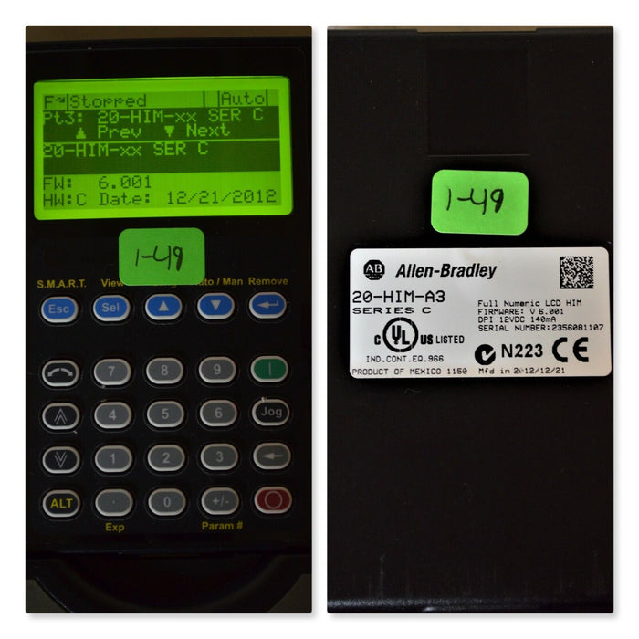 Allen-Bradley 20-HIM-A3 SERIES C Full Numeric HMI Keypad Firmware 6.001   #1-49