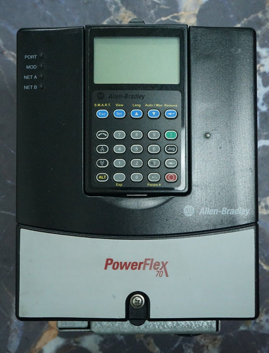 Low Hour Allen-Bradley PowerFlex 70 3HP 20AD5P0A3AYNANC0 480VAC FRN:5.001 Tested