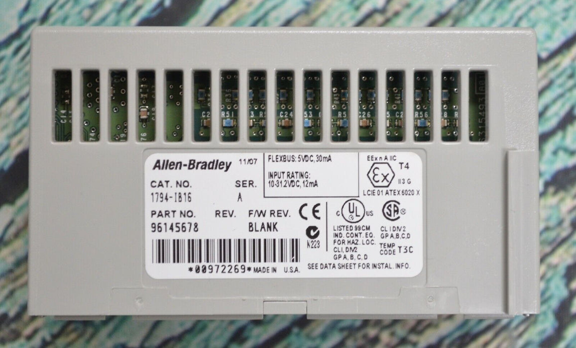 Allen-Bradley 1794-IB16 Series A 24 VDC Sink Input Tested Good Clean