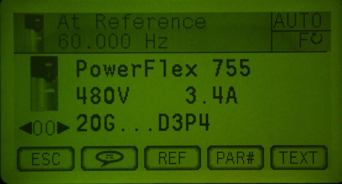 Allen-Bradley 20G11RD3P4AA0NNNNN PowerFlex 755 VFD 2 HP Series A FRN: 7.001