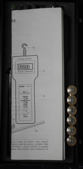 New EXTECH 475040 Gauge,Digital Force,0.05 to 176 Ounces
