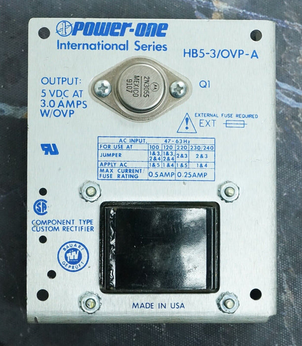 POWER-ONE HB5-3/OVP-A  DC Power Supply