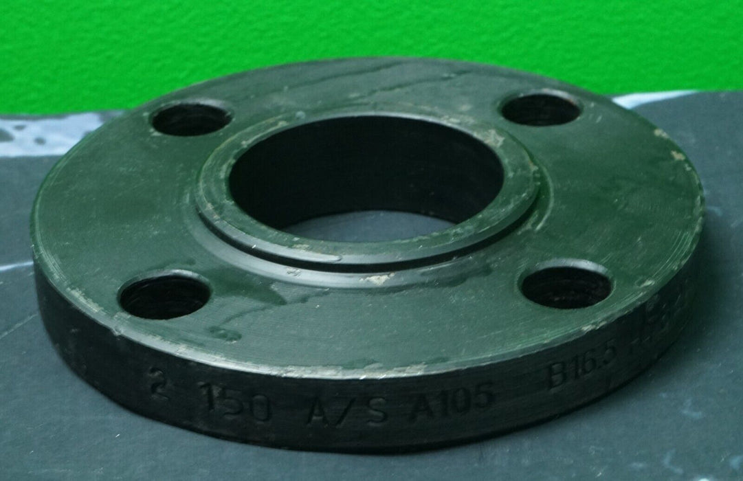 Zoro Select Weld Neck Flange Black Steel 2 150 A/S A105 B16.5/H7822