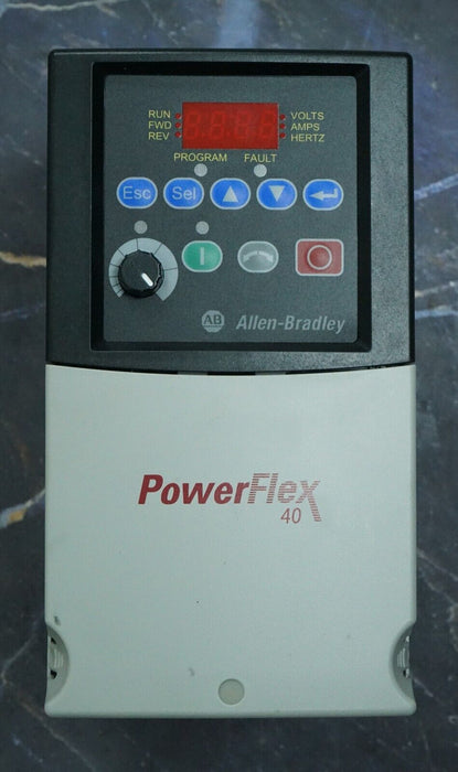 Allen Bradley 40 22B-D2P3N104 PowerFlex Drive Series A Tested Good 7.02