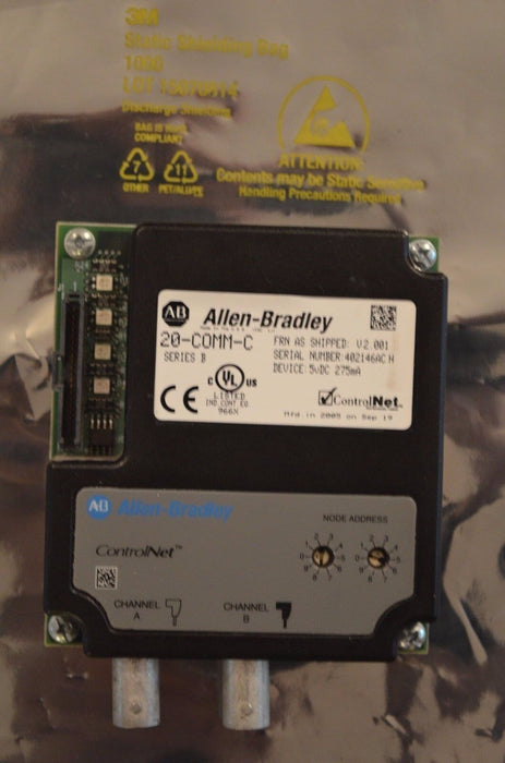 Allen Bradley 20-COMM-C ControlNet adapter Series B Firmware V 2.001