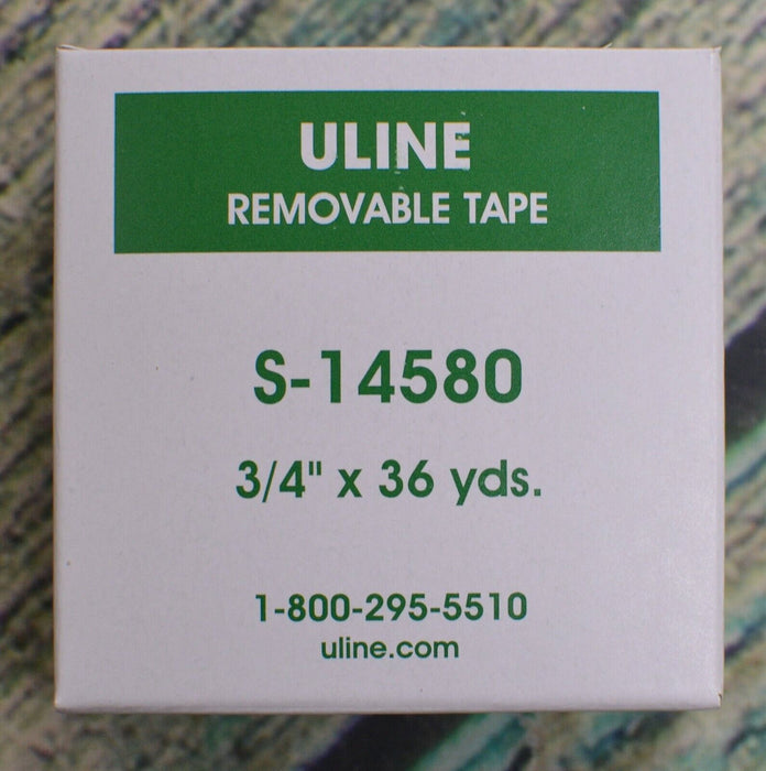 ULINE REMOVABLE CLEAR TAPE - 3/4" X 36 YDS, CLEAR S-14580