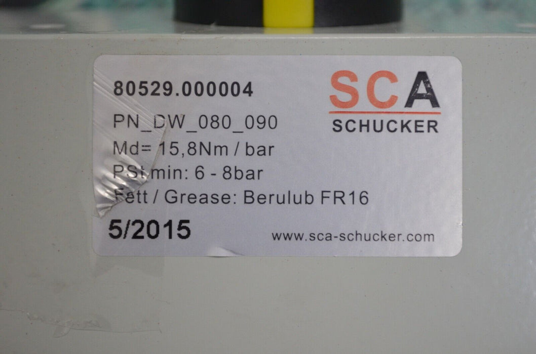 SCA 80529.000004 SCHUCKER DW_080_090 PNEUMATIC ROTARY ACTUATOR