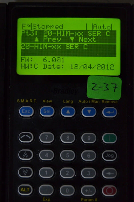 Allen-Bradley 20-HIM-A3 SERIES C Full Numeric HMI Keypad Firmware:6.001  #2-37