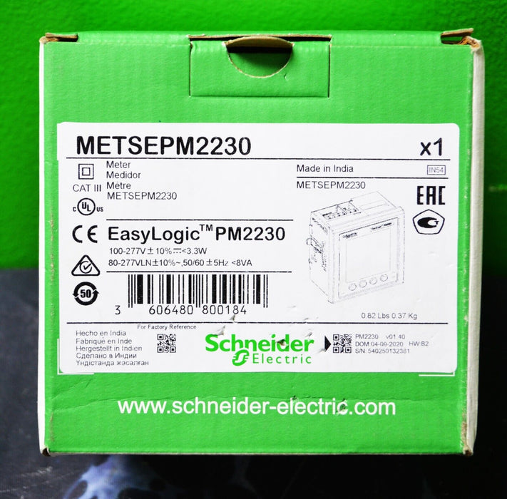 EasyLogic PM2230, Power & Energy meter, LCD display, RS485, class 0.5S