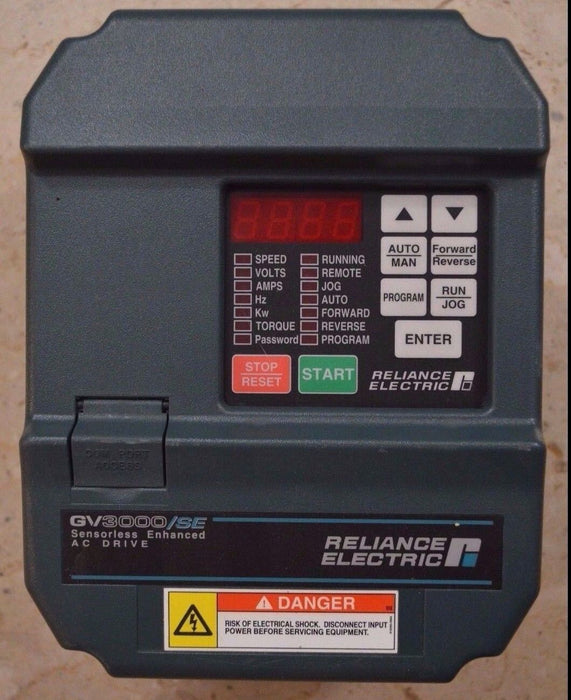 Reliance Electric GV3000 2V4160  SE Vector 2HP VER. 6.01 Inverter Tested