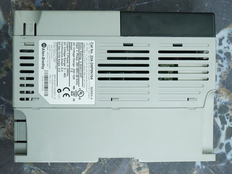 Allen-Bradley PowerFlex 4 22A-D6P0N104 3HP FRN:6.01 Series A