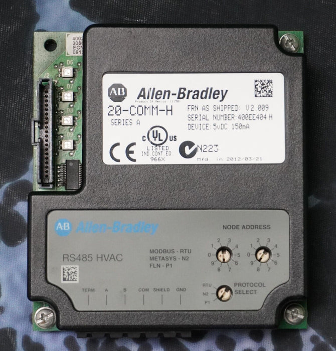 ALLEN-BRADLEY 20-COMM-H SERIES A POWERFLEX 700 HVAC ADAPTER 2.009