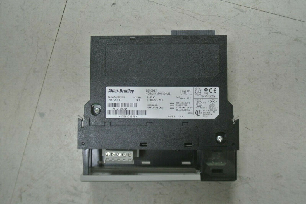 Allen-Bradley 1756-DNB B Firmware 7.001 Devicenet Communication Bridge Module