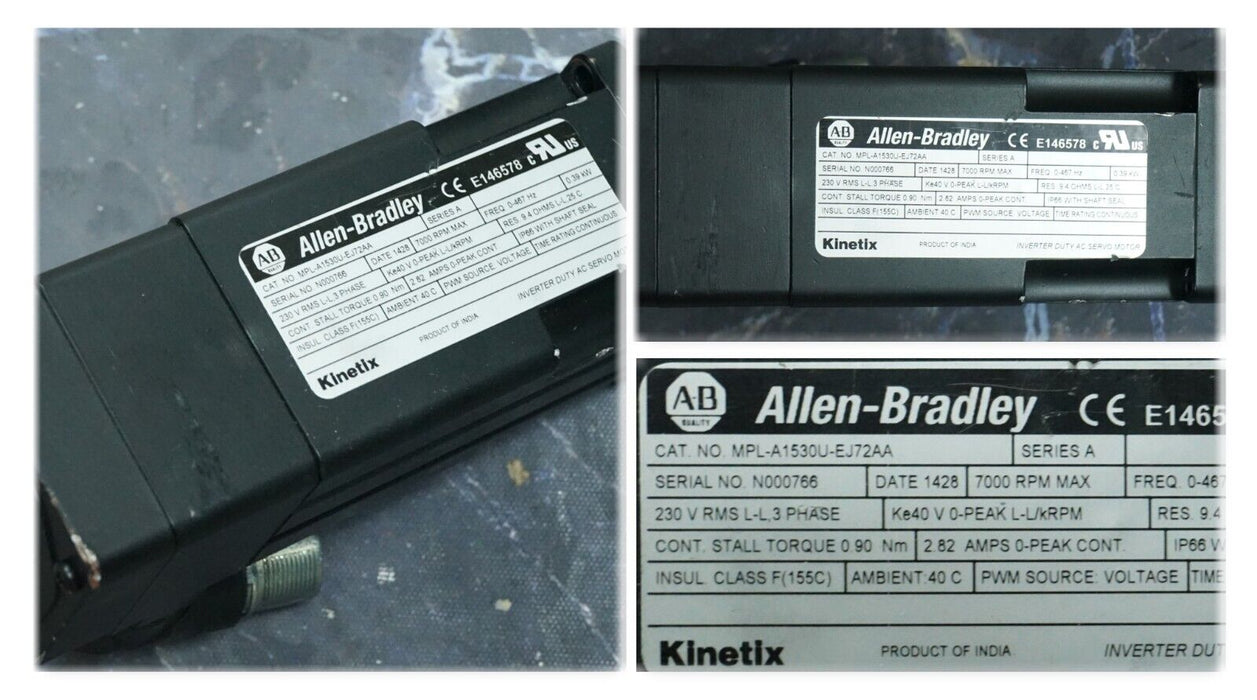 Allen Bradley MPL-A1530U-EJ72AA Brushless Servo Motor 460V AC