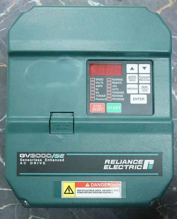 Reliance Electric GV3000/SE 7.5 HP 7V4160 Firmware 6.08 AC Drive Tested Good