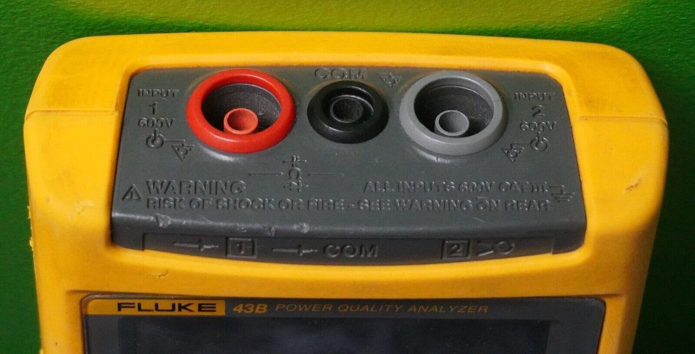 FLUKE 43B HANDHELD Power Quality Analyzer Tested