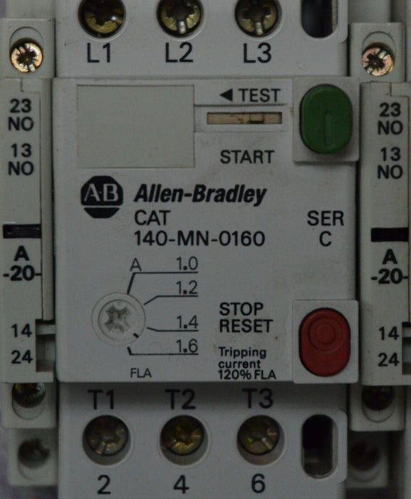 Allen-Bradley 140-MN-0160 Manual Motor Starter Protector Ser. C - Lot of (5)