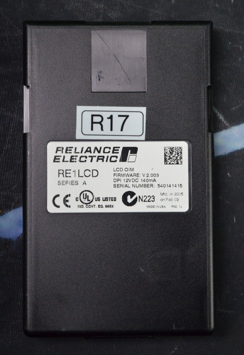 Reliance Electric RE1LCD A Keypad FRN:2.003 Tested Good R17