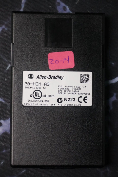 Allen-Bradley 20-HIM-A3 SERIES C Full Numeric HMI Keypad Firmware 6.001   #20-14