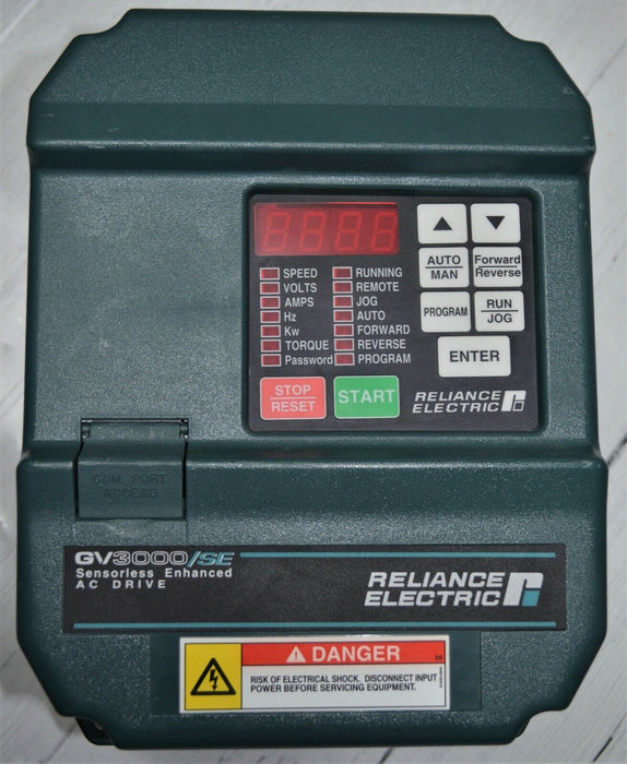 RELIANCE ELECTRIC GV3000 SE 2V4160 Vector 2 HP VER. 6.04 AC DRIVE TESTED GOOD